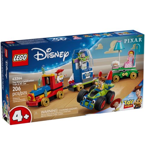 LEGO Disney - Trem e Carro RC de Celebração Toy Story - 206 Peças - 43264