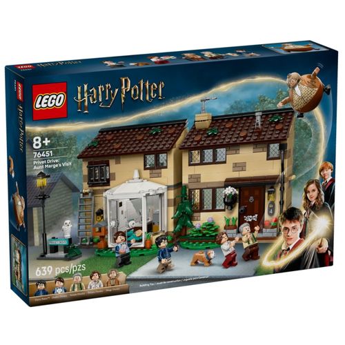 LEGO Harry Potter - Rua dos Alfeneiros: A Visita da Tia Guida - 639 Peças - 76451
