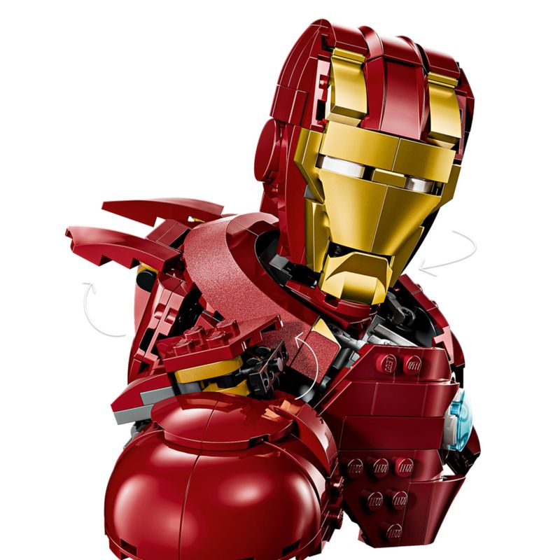 LEG76327 - LEGO Marvel - Busto do Homem de Ferro MK4 - 436 Pecas - 76327 4