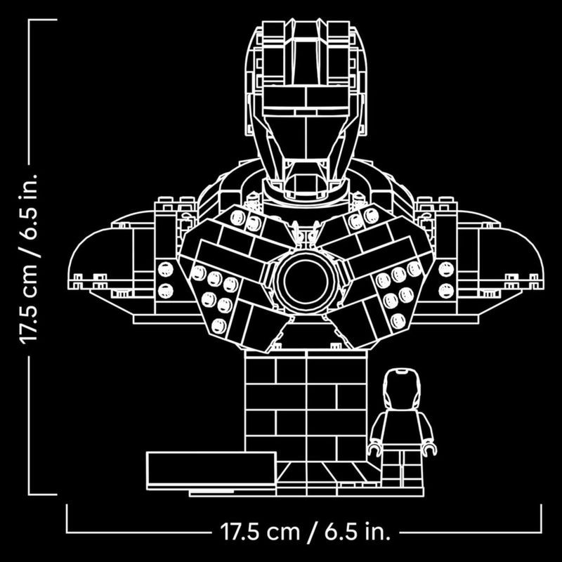 LEG76327 - LEGO Marvel - Busto do Homem de Ferro MK4 - 436 Pecas - 76327 5
