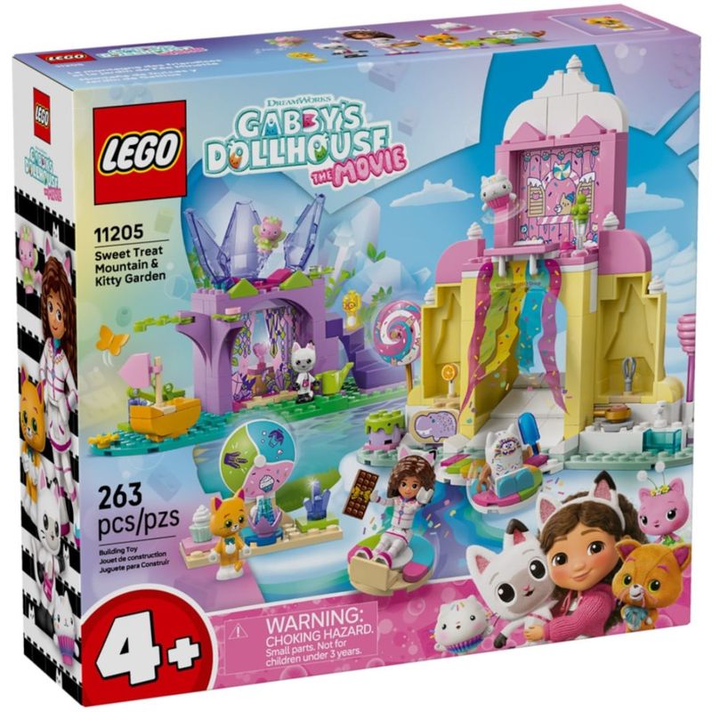 LEG11205 - LEGO Gabby's Dollhouse - Monte dos Docinhos e Jardim da Fadinha - 263 Pecas - 11205 1
