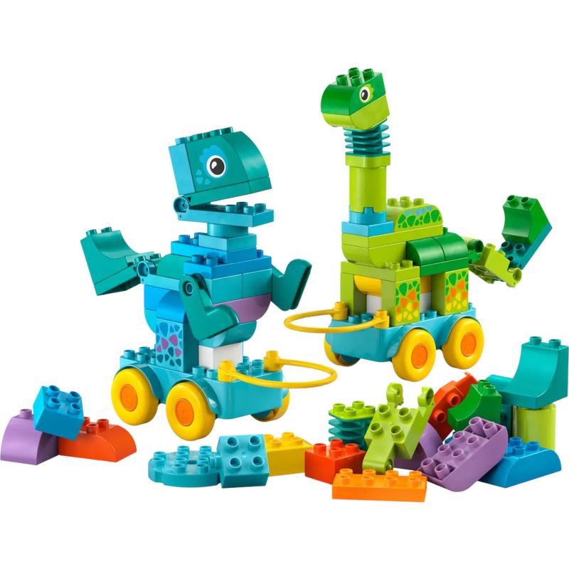 LEG10451 - LEGO Duplo 3 em 1 - Dinossauros Sobre Rodas - 108 Pecas - 10451 2