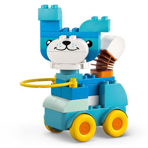 LEGO Duplo 3 em 1 - Animais Sobre Rodas - 58 Peças - 10448