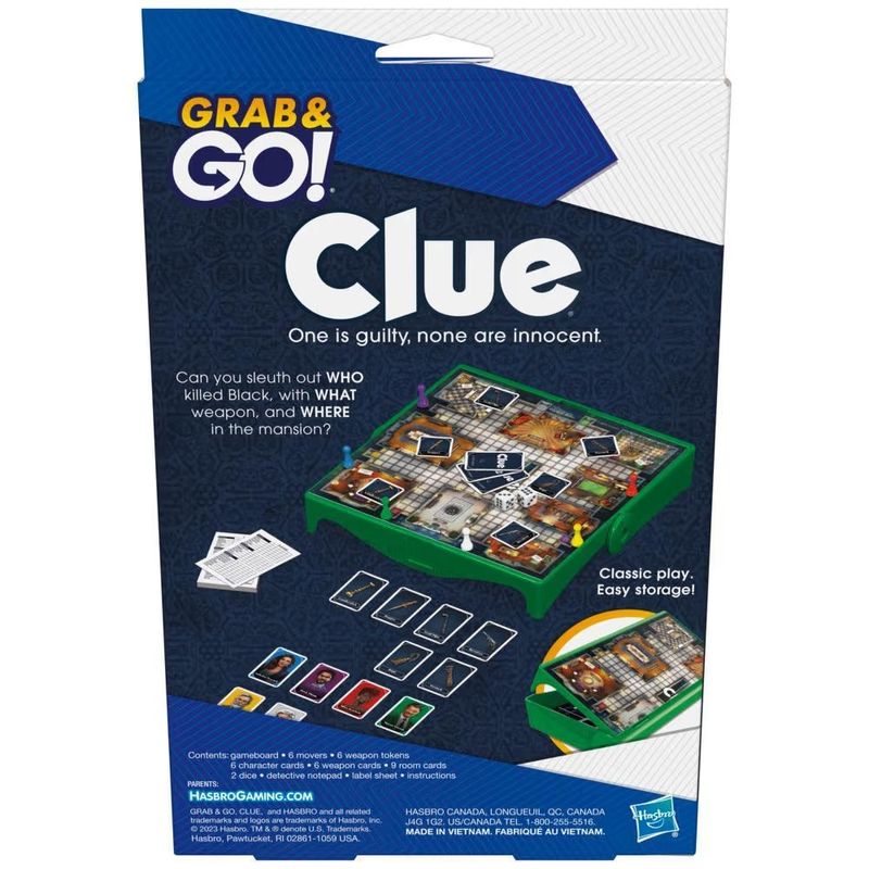 HASF8251 - Jogo de Tabuleiro - Clue Grab - Go - Hasbro 4