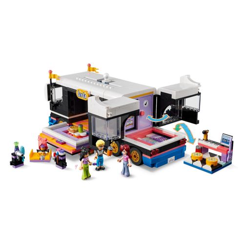 LEGO Friends - Ônibus de Turismo Musical Pop Star - 845 Peças - 42619
