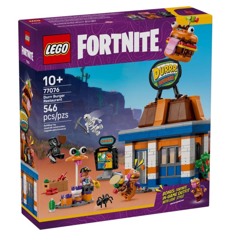 LEG77076 - LEGO Fortnite - Restaurante Durrr Burger - 546 Pecas - 77076 1