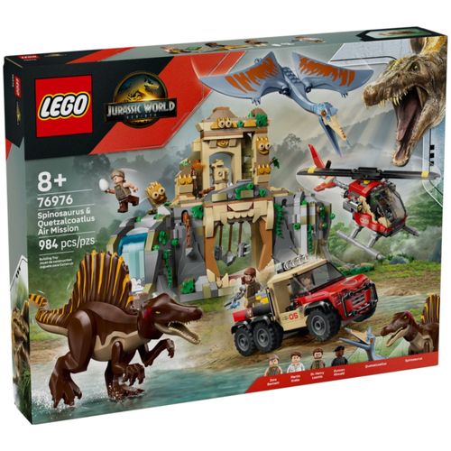 LEGO Jurassic World - Missão Aérea Spinosaurus & Quetzalcoatlus - 984 Peças - 76976