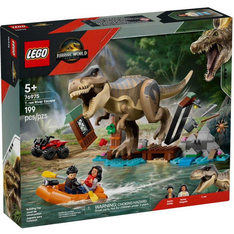 LEG76975 - LEGO Jurassic World - Fuga do Rio T-Rex - 199 Pecas - 76975 1