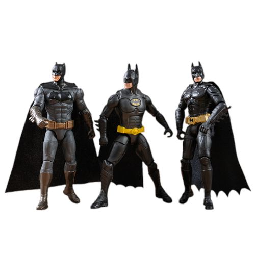 Conjunto de Figuras Articuladas - Batman Edição Aniversário de 85 Anos - DC - 10 cm - Sunny