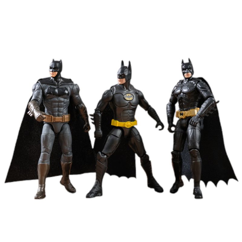 SUN4015 - Conjunto de Figuras Articuladas - Batman Edicao Aniversario de 85 Anos - DC - 10 cm - Sunny 1