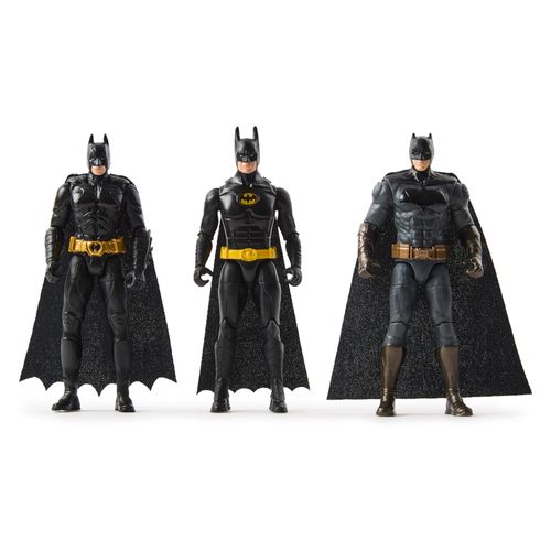 Conjunto de Figuras Articuladas - Batman Edição Aniversário de 85 Anos - DC - 10 cm - Sunny