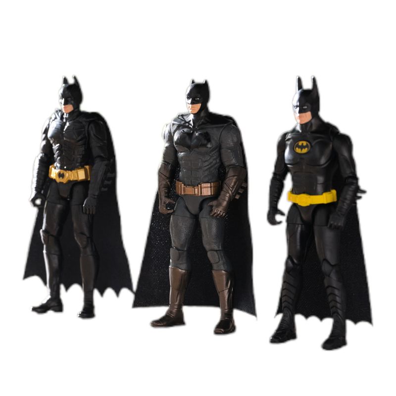 SUN4015 - Conjunto de Figuras Articuladas - Batman Edicao Aniversario de 85 Anos - DC - 10 cm - Sunny 4