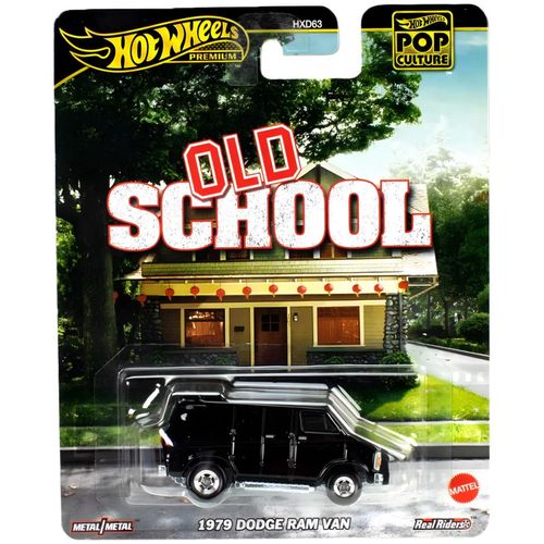 Carrinho Hot Wheels - Dodge Ram Van 1979 - Old School - Pop Culture - Mattel
