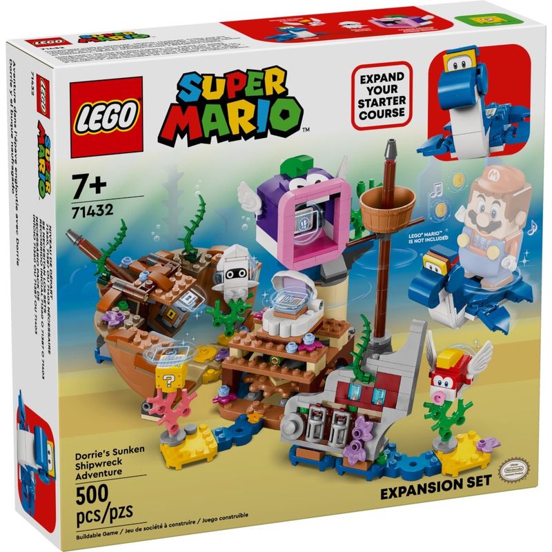 LEG71432 - LEGO Super Mario - Conjunto de Expansao de Aventura do Naufragio Afundado de Dorrie - 1