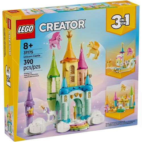 LEGO Creator 3 em 1 - Castelo do Unicórnio - 390 Peças - 31175