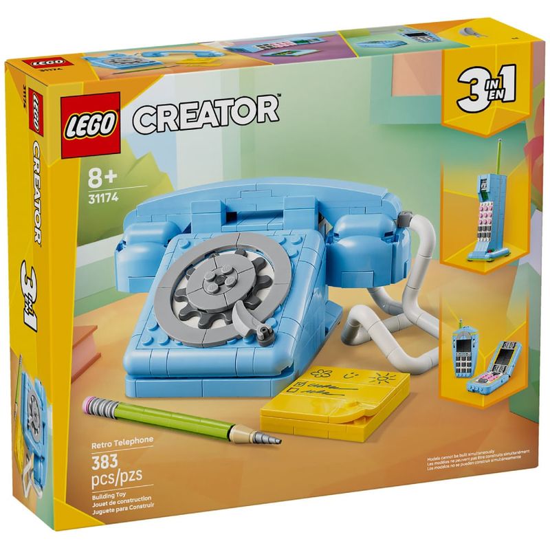 LEG31174 - LEGO Creator 3 em 1 - Telefone Retro - 383 Pecas - 31174 1