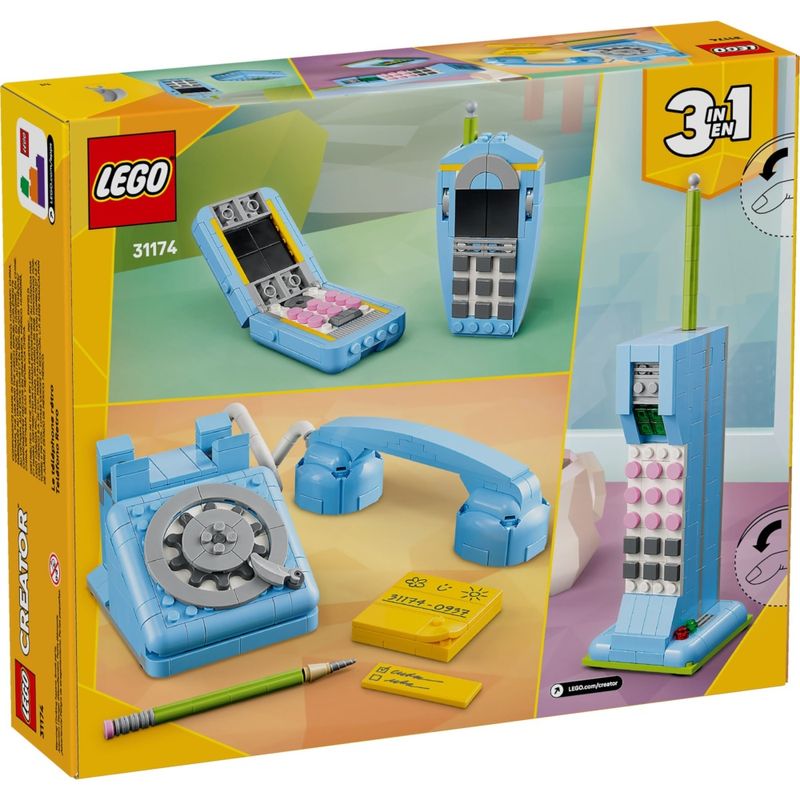 LEG31174 - LEGO Creator 3 em 1 - Telefone Retro - 383 Pecas - 31174 6