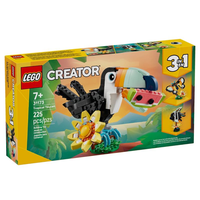 LEG31173 - LEGO Creator 3 em 1 - Animais Selvagens Tucano Tropical - 225 Pecas - 31173 1