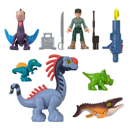 Conjunto de Figuras - Terra, Mar e Ar - Jurassic World - Imaginext - Fisher-Price