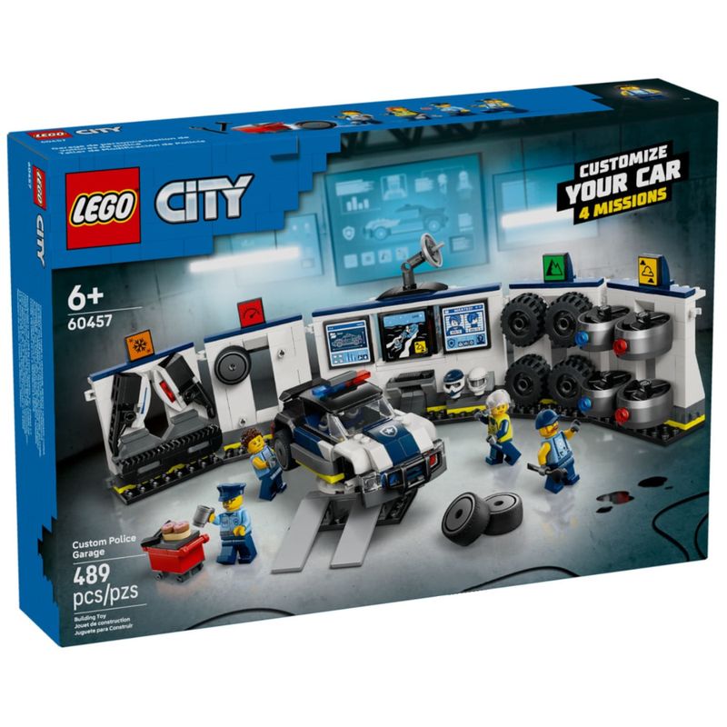 LEG60457 - LEGO City - Garagem de Carros de Policia Personalizados - 489 Pecas - 60457 1