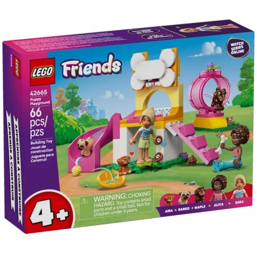 LEGO Friends - Parque Infantil para Filhotes - 66 Peças - 42665