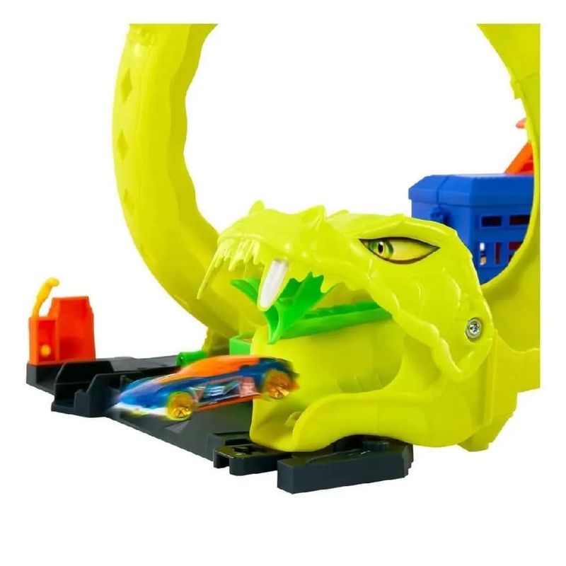 MATJBM63 - Pista Hot Wheels com Carrinho -  Ataque Da Cobra  - City - Mattel 2