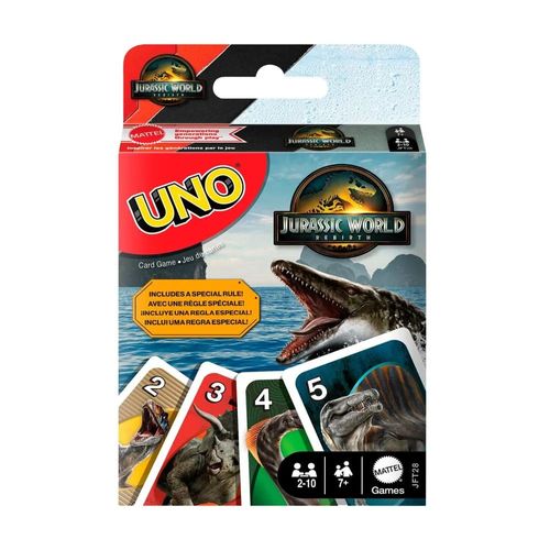 Jogo Uno - Jurassic World - Mattel
