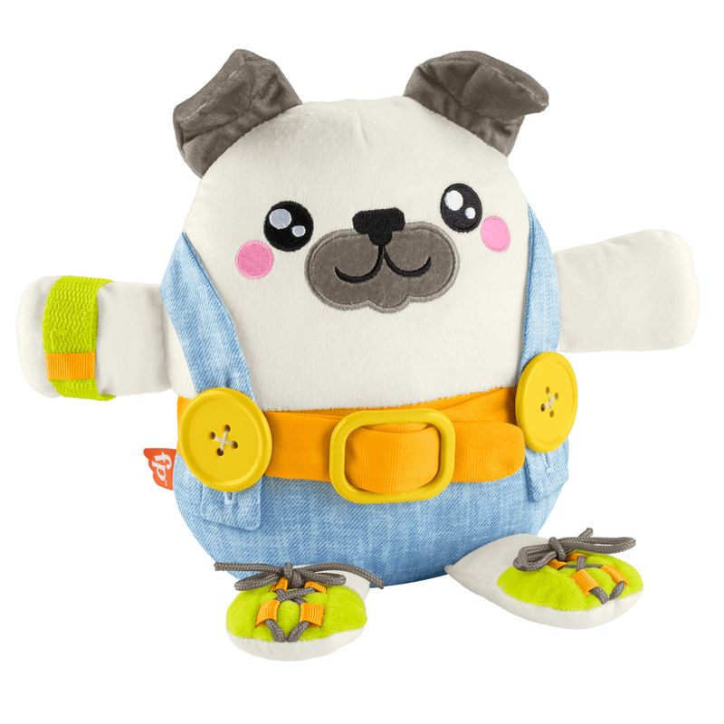 MATHYC29 - Pelucia Infantil - Pug Hora de se Vestir - 25 cm - Fisher-Price 1