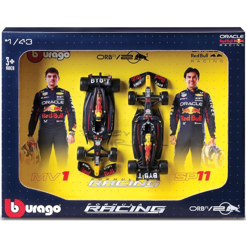 MAI24-36856-REDBULL---Conjunto-de-Miniaturas---Oracle-Red-Bull-Racing-RB20---143---Maisto-1