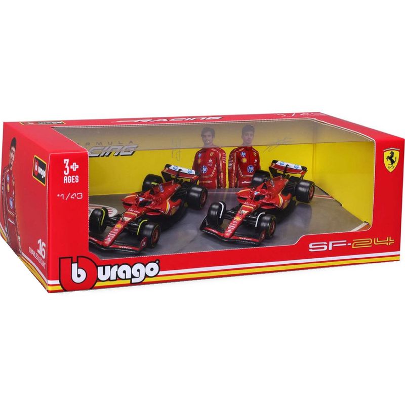 MAI24-38173 FERRARI - Conjunto de Miniaturas - Scuderia Ferrari SF-24 - 143 - Maisto 1