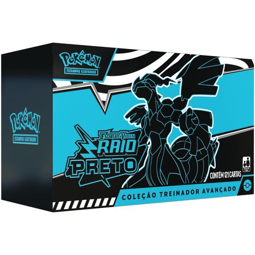 Box Pokémon - Raio Preto - Coleção Treinador Avançado - Escarlate e Violeta - Copag