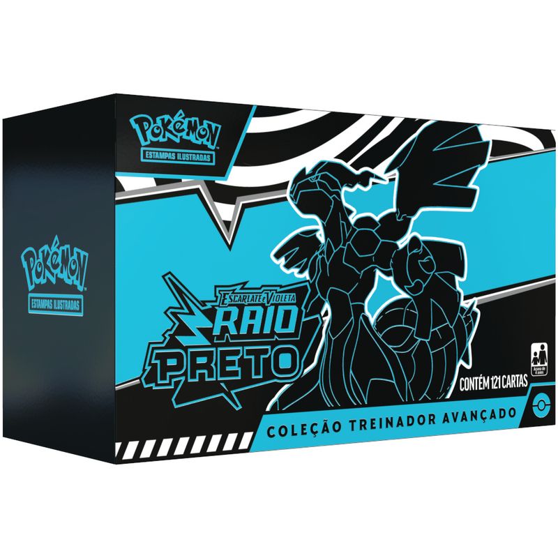 COP35902 - Box Pokemon - Raio Preto - Colecao Treinador Avancado - Escarlate e Violeta - Copag 1