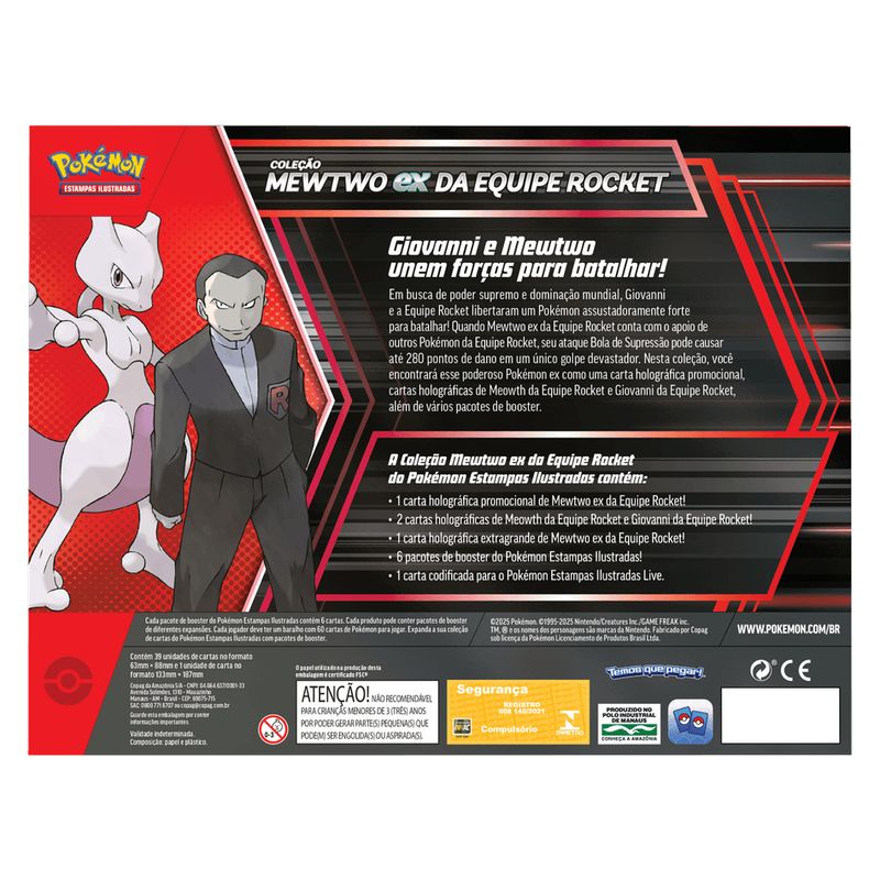 COP35578 - Box de Cartas Pokemon - Mewtwo Ex da Equipe Rocket - Copag 2
