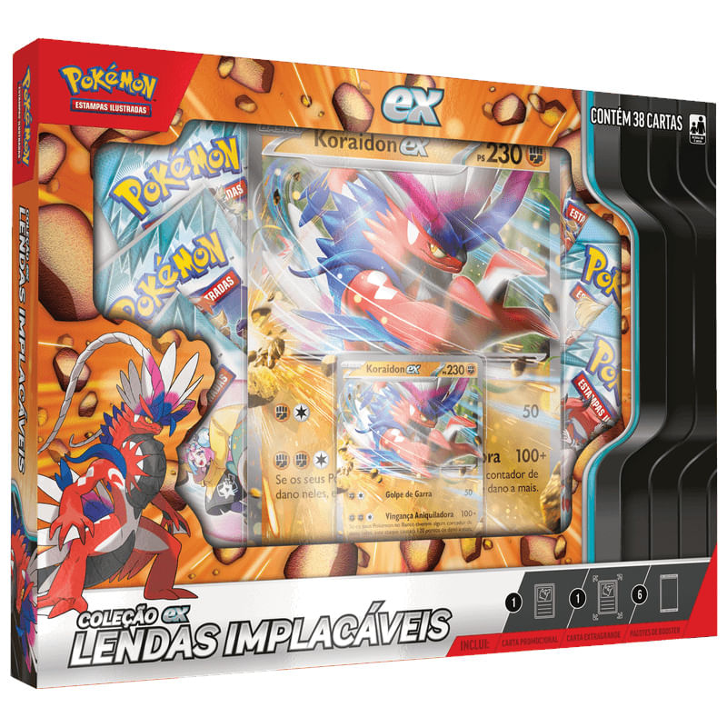 COP35238 KORAIDON - Box de Cartas Pokemon - Koraidon Ex - Lendas Implacaveis - Copag 2