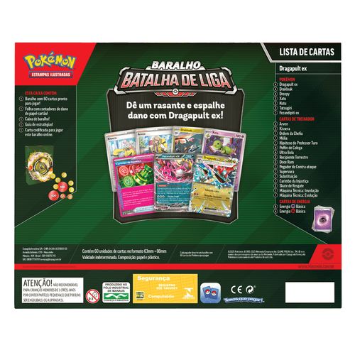 Box de Cartas Pokémon - Dragapult Ex - Batalha de Liga - Copag