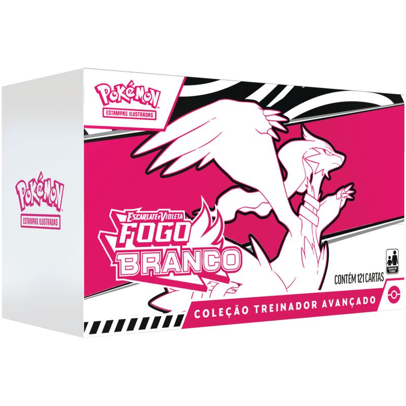 COP35900 - Box Pokemon - Fogo Branco - Colecao Treinador Avancado - Escarlate e Violeta - Copag 1
