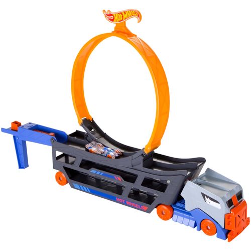 Caminhão com Pista e Carrinho Hot Wheels - Stunt & Go - City - Mattel