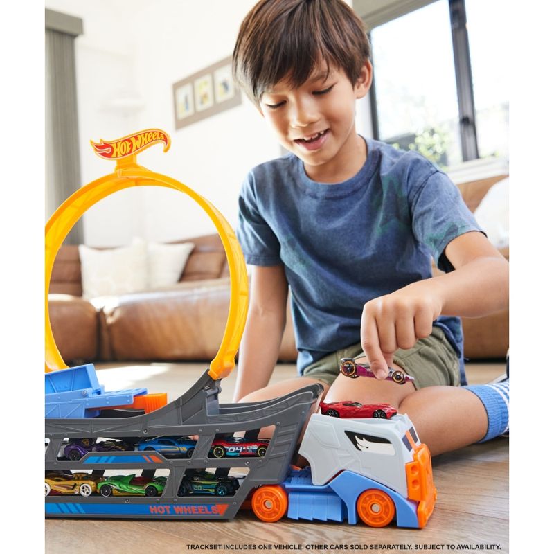 MATGCK38 - Caminhao com Pista e Carrinho Hot Wheels - Stunt - Go - City - Mattel 6