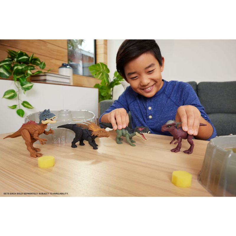 MATJDC59 - Conjunto de Dinossauros e Arena Surpresa - Dino Reveal Pack de Batalha - Jurassic 7