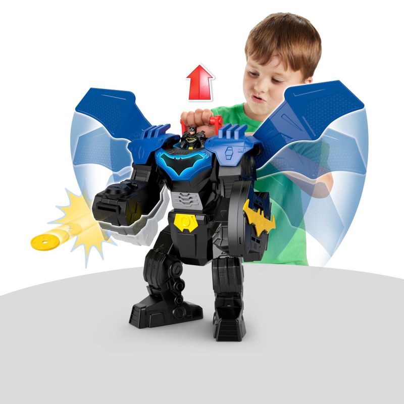 MATJDL03 - Armadura Mech e Minifigura Batman com Luz e Som - Voo do Batman - Imaginext - DC - Fisher 5