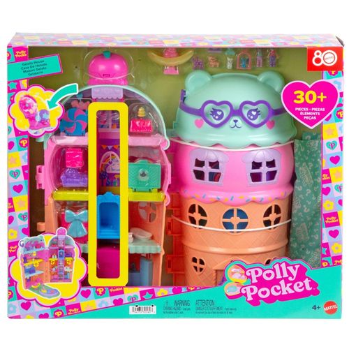 Playset Polly Pocket - Estojo Casa de Sorvete - Mattel