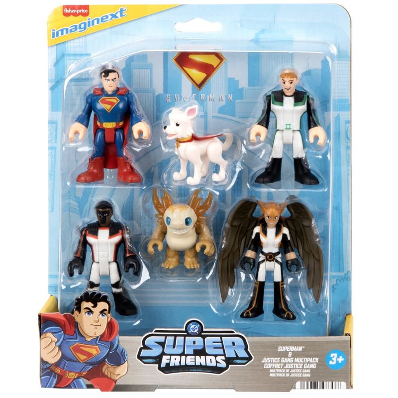 MATJDL09 - Conjunto de Mini Figuras - Superman e a Gangue da Justica - DC - Imaginext - Fisher-Price 2