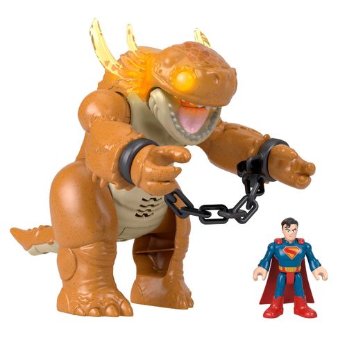 Conjunto Imaginext com Luz e Som - Confronto de Superman contra Kaiju - DC - Fisher-Price