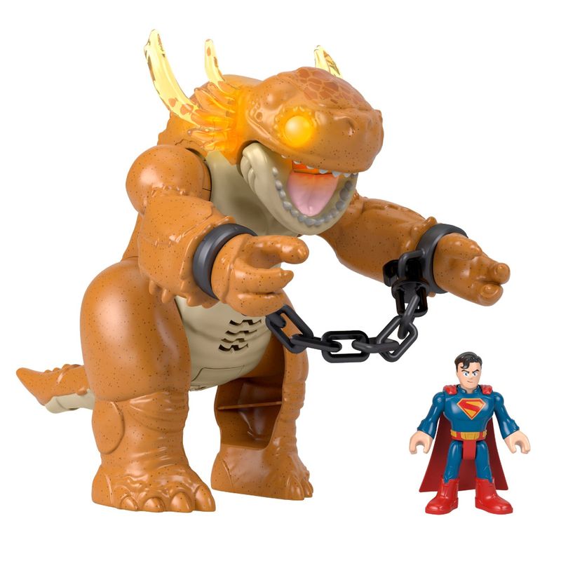MATJDL07 - Conjunto Imaginext com Luz e Som - Confronto de Superman contra Kaiju - DC - Fisher-Price 1