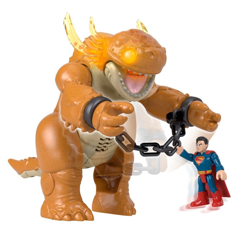 MATJDL07 - Conjunto Imaginext com Luz e Som - Confronto de Superman contra Kaiju - DC - Fisher-Price 3
