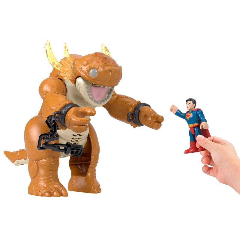 MATJDL07 - Conjunto Imaginext com Luz e Som - Confronto de Superman contra Kaiju - DC - Fisher-Price 6