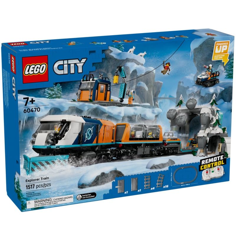 LEG60470 - LEGO City - Trem Expresso Polar Artico dos Exploradores - 1517 Pecas - 60470 1