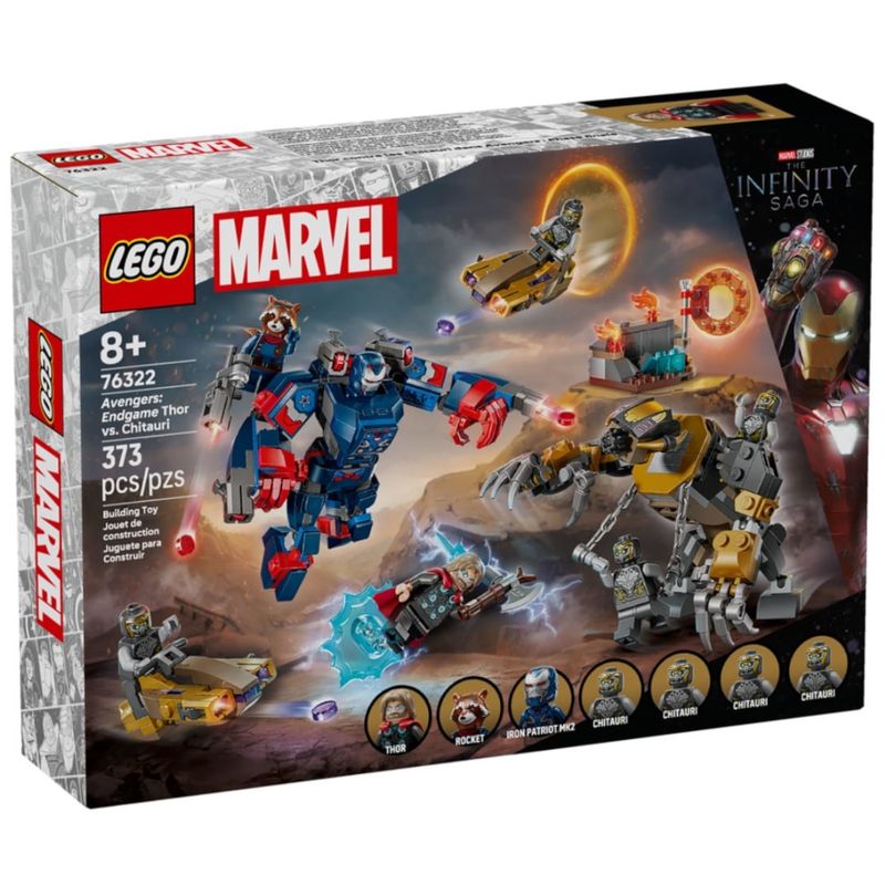 LEG76322 - LEGO Marvel - Vingadores Ultimato Thor vs Chitauri - 373 Pecas - 76322 1