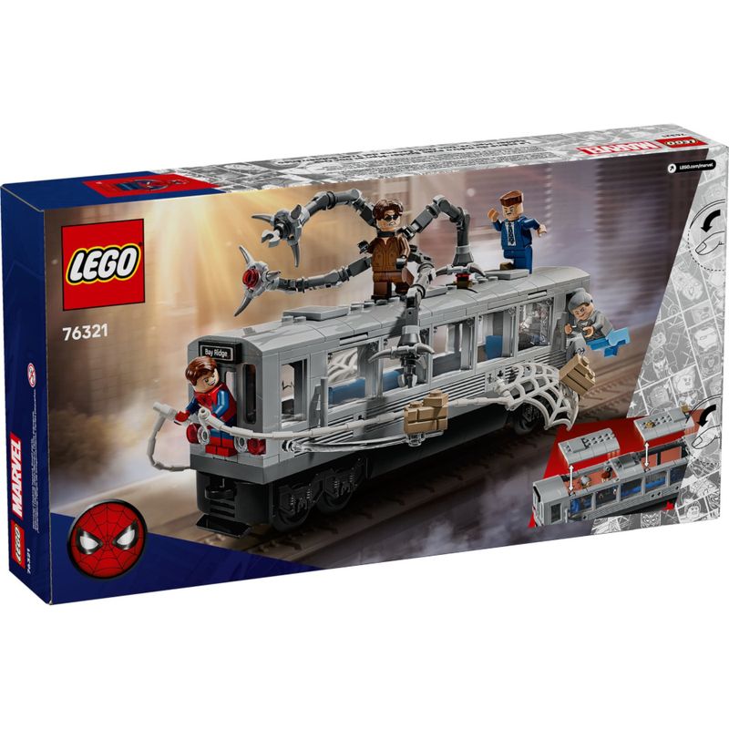 LEG76321 - LEGO Marvel - Homem-Aranha vs. Doutor Octopus no Trem - 393 Pecas - 76321 6