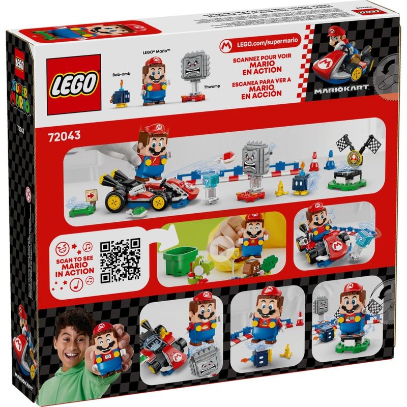 LEG72043 - LEGO Super Mario - Mario Interativo e Kart Padrao - 278 Pecas - 72043 7